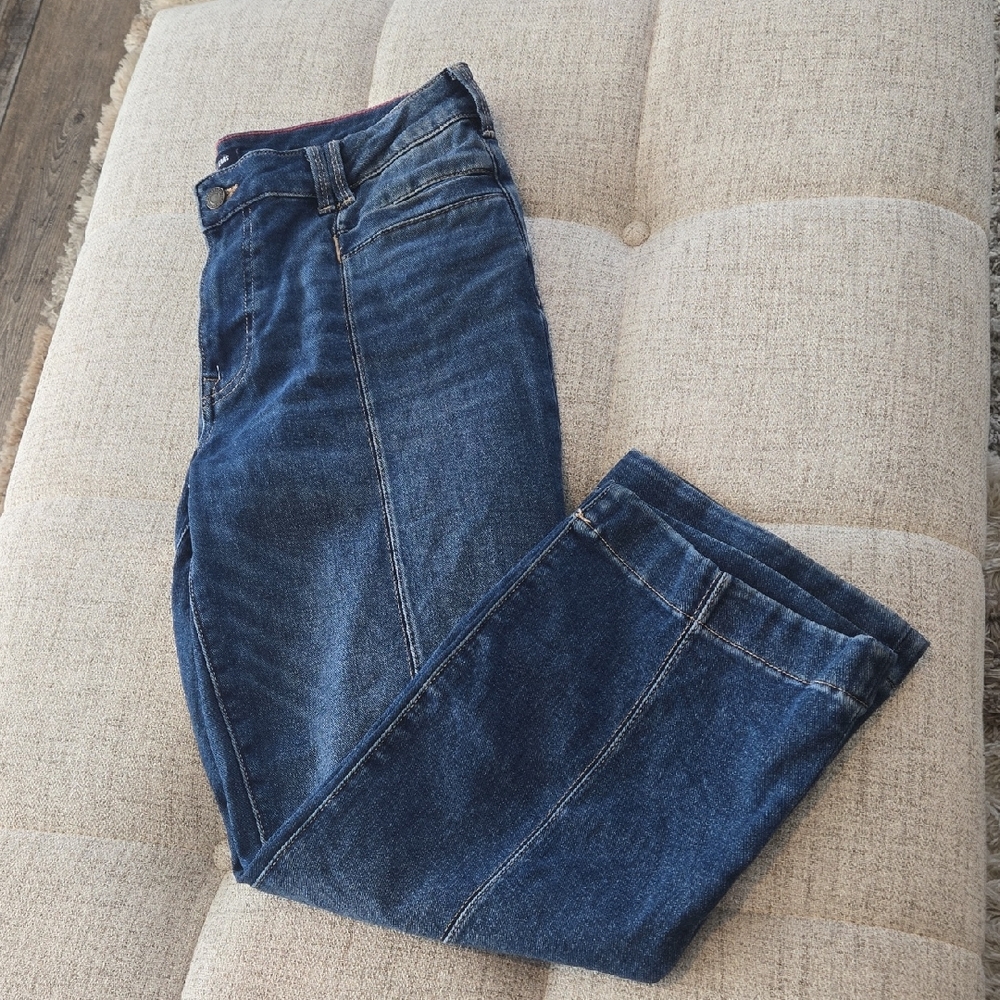 Nautica Dark Kick Crop Jeans